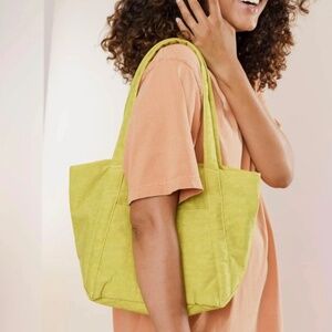 Baggu Mini Cloud Bag in Chartreuse.